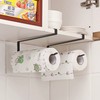 Under Cabinet Paper Towel Holder - Punch-Free Hanging Tissue Roll