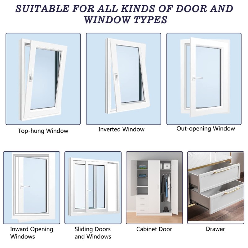 Pack of 2 Child Lock for Windows, Fridge, Cabinet, Doors,