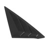 2pcs Rear Left Right Window Louver Bright Black Side Window