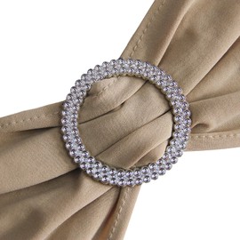 WELMATCH Beige Spandex Chair Bands Sashes - 12 pcs Wedding Banquet Party Events Decoration Chair Bowss Ties (Beige, 12)