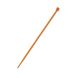 100pk 4 inch Cable tie (18lb) - UL94 V-2 Nylon 66 - Orange