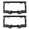 UpAuto 2PCS Car License Plate Frame American Standard License Plate
