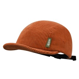 Croogo - Gorro de pana, unisex, 5 paneles, gorra de béisbol suave, de ala corta, para correr, de perfil bajo, retro, para papá, M-dsbh10-brick Rojo, Talla única