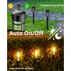 ILANCK Solar Lights Outdoor Waterproof, 8 Pack Solar Pathway Lights