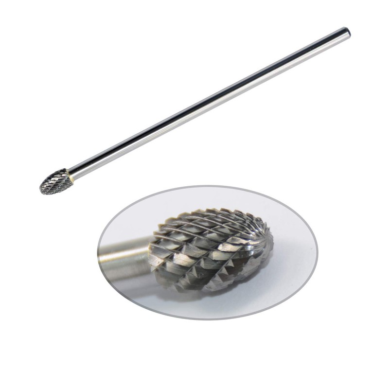 SE-3L6 Tungsten Carbide Burr Lengthened Rotary File Oval Egg Shape