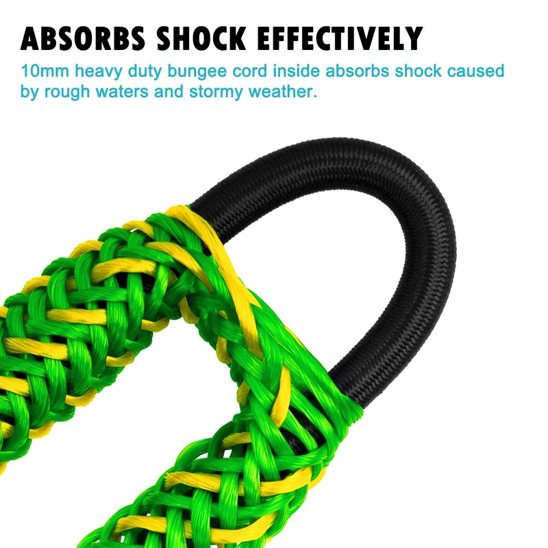 Obcursco Bungee Dock Line, Jet Ski Dock Line with Double