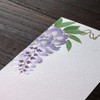 Midori 89586006 Single Writing Notebook, Early Summer Letter, Foil Wisteria