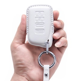 BFDDPPM Lexus Key Fob Cover - Premium Genuine Leather Full Protection Shell Case Compatible with Lexus RX ES GS NX LS RC 300h 350 200t 250 300 F 450h 460 600h Smart Key Fob Remote