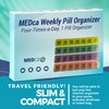 Weekly Pill Organizer - 4-Times-a-Day Pill Planner Pill Box Separates