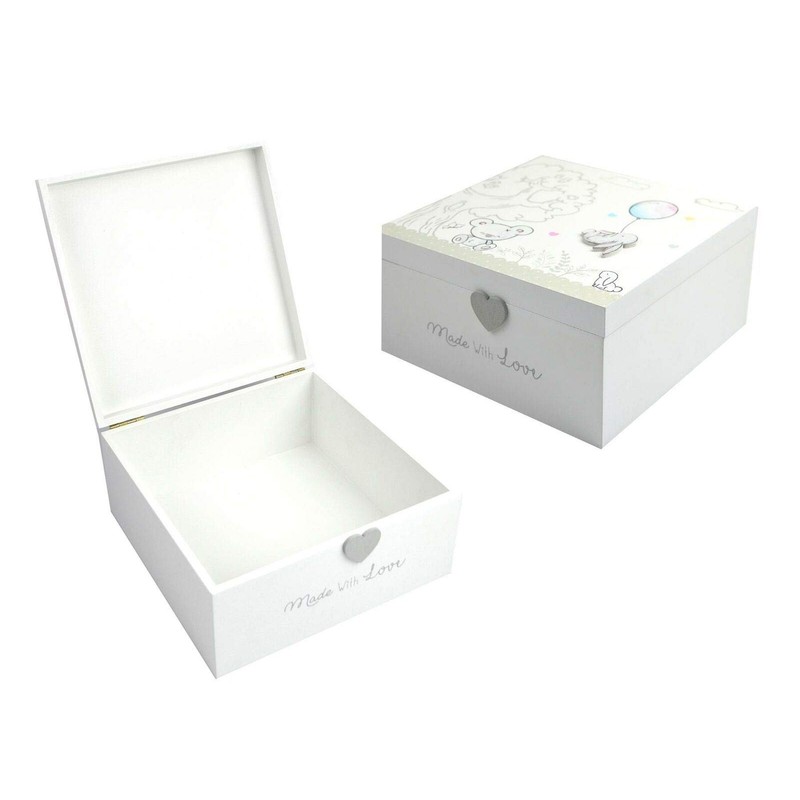 Hugs & Kisses - Wooden Memories Keepsake Box