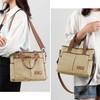 MAYMOONER Womens Canvas Tote Bag Casual Top-handle Bag Casual Canvas