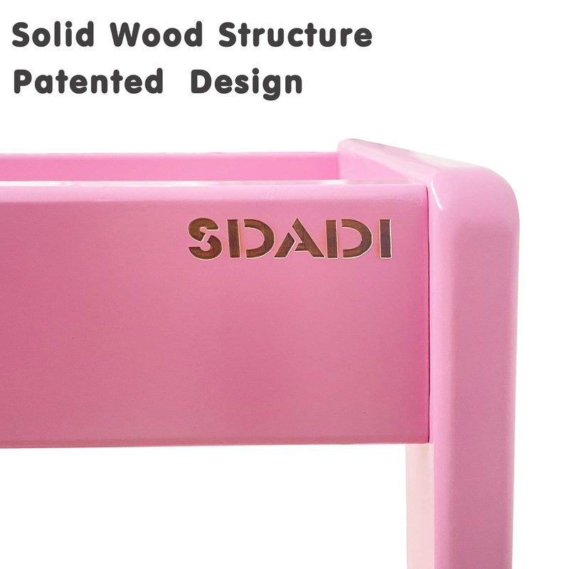 SDADI Mother's Helper Adjustable Height Kitchen Step Stool, Children Kids