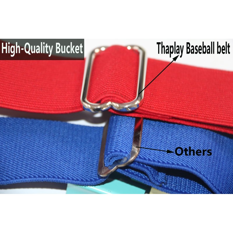 Thaplay Cinturón de béisbol/softball de tamaño ajustable para hombres y