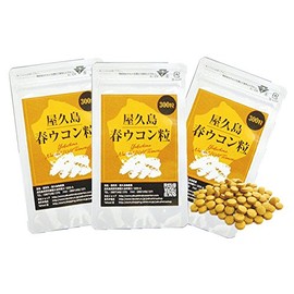 屋久島春ウコン粒（300粒）3袋セット 無農薬・無化学肥料 [M便 1/1]