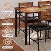 IRONCK Dining Table Set for 4, Wood Kitchen Table with