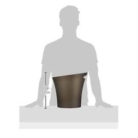 umbra Slim Trash Can Oval Lid Free Pail Trash Can Dust Box