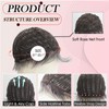 Mixed Grey Pixie Cut Wig for White Women – Short