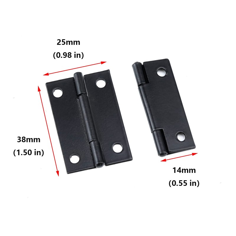 Antrader Folding Hinge, Cabinet Gate Closet Door Hinge 1-1/2'' Long