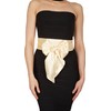 BlackButterfly Bridal Wedding Bridesmaid Satin Sash Belt (Champagne, 5 CM