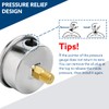 SENCTRL 0-100 Psi Glycerin Liquid Filled Low Pressure Gauge, 2.5"