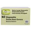 Potty Shields Toilet Seat Covers Disposable (40 Pack) - XL