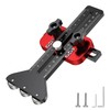 Adjustable Sliding Roller, Three-Wheel Sliding Guide Roller, Black Aluminium Alloy