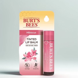 Burt's Bees Tinted Lip Balm Hibiscus, 4.25g, 1 piece / 버츠비 틴티드 립밤 히비스커스, 4.25g, 1개