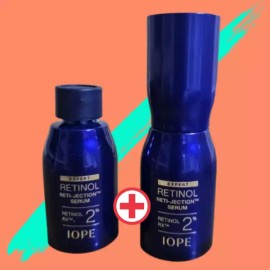 IOPE 아이오페 레티놀 레티젝션 세럼 30ml+25ml 스피큘 콜라겐 부스터 (1srr) IOPE Retinol Rejection Serum 30ml + 25ml Specu Collagen Booster (1srr)