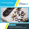 SharkBite 1/2 x 1/2 Inch FNPT Brass Crimp 90 Degree