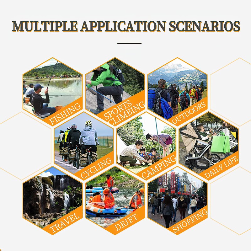 AceCamp 7050 Duraflex Ladder Locks (4 Piece), Black, 20mm