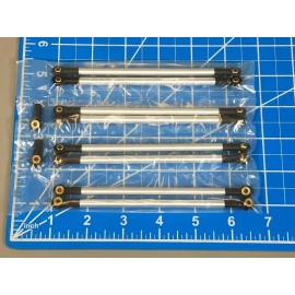 JP Garage Aluminum Front & Rear Axle Linkage Rod Link Set Tamiya 1/10 Bullhead Clodbuster