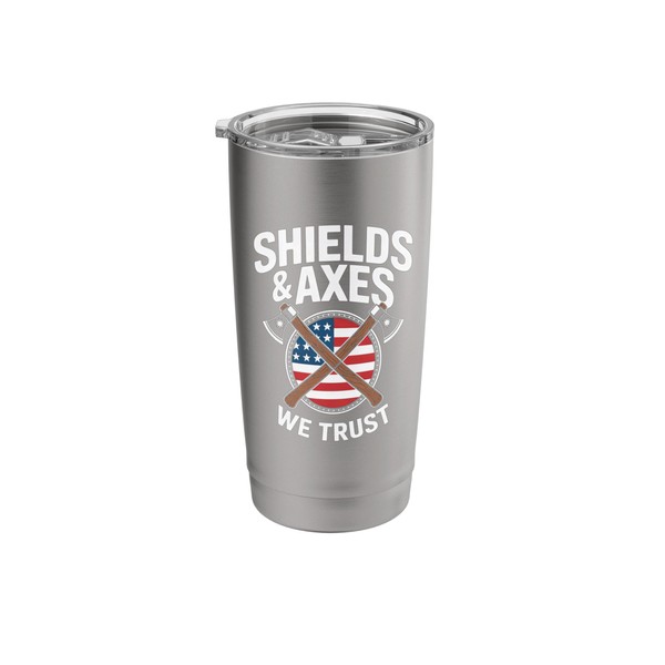 shields and axes we trust american viking norse mythology Stainless