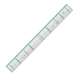 KEARING Patchwork Quilt Ruler with Metal Edges - For Patchwork, Quilting, Sewing (KPR6006-S)
