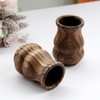 PRETYZOOM Wooden Vase Tulips Artificial Flowers Flower Vase Wooden Floral