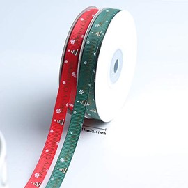 Linsoir Beads Merry Christmas Ribbons 2/5’’ Gift Ribbon for Gifts Wrapping 150 Yards Mix Designs Holiday Grosgrain Satin Ribbon Set Christmas Designs Crafts & Supplies
