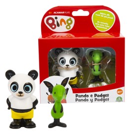 Giochi Preziosi Bing BNG00L02 Set of 2 Mini Figures Pando and Padget in Bright Colours and Right Size for Little Hands, for Girls 18 Months and Above, Multicoloured