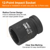 uxcell 3/4-Inch Drive 12 Point Impact Socket 29mm Metric Spindle