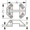 Sea Dog Line Long Reach Hatch Hinge SS 3-1/2"