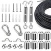 Globe String Light Suspension Kit, Outdoor Light Guide Wire, Vinyl