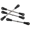4pcs RC Steering Tie Rod Adjustable Rear Upper Linkage Rod