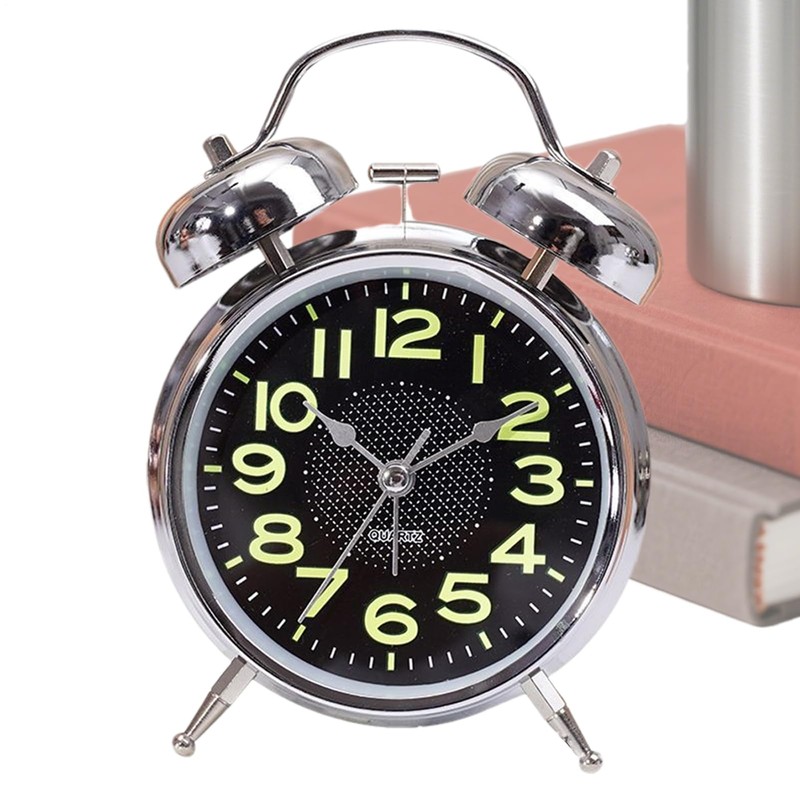 Bell Alarm Clock - Wind up Clock Luminous - Timer