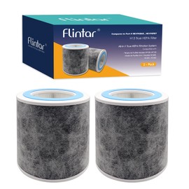 Flintar HP102 Replacement Filter, Made in TAIWAN, Compatible with Shark Air Purifier HP100, HP102, HC450, HC451, HC452, HC455, Compares to Part # HE1FKBAS and HE1FKPET (2-Pack)