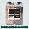 Soeos Himalayan Pink Salt 39 oz + Whole Black Peppercorns
