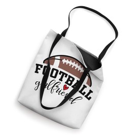 Football Girlfriend Biggest Fan Game Day Football Cheer Tote Bag