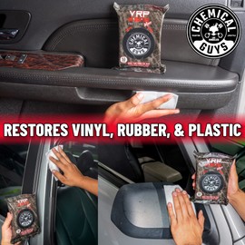 Chemical Guys PMWTVD10750 VRP Shine and Protectant Wipes Mega 50 Pack, For Vinyl, Rubber and Plastic Non-Greasy Dry-to-the-Touch Long Lasting Super Shine Dressing for Tires, Trim and More, (50 Ct)