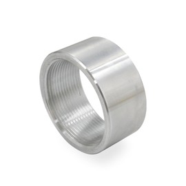 Qzojcoi 2 Inch NPT Female Thread Aluminum Weld On Pipe Fitting Bung Easy Installatio Suitable for Most Fluids