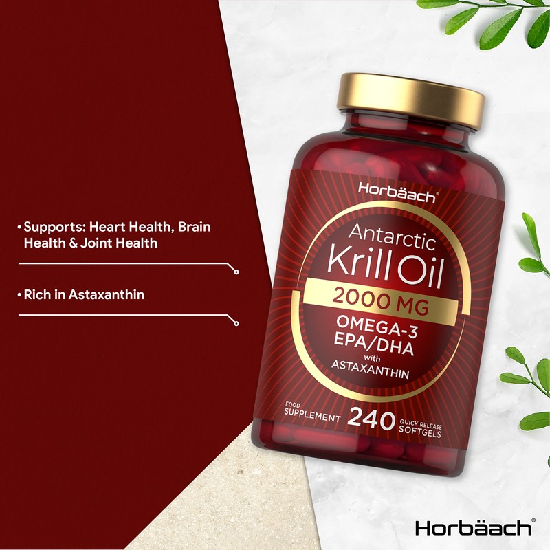 Antarctic Krill Oil 2000mg | 240 Softgel Capsules | High