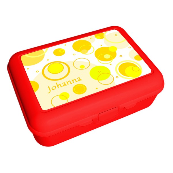 CreaDesign, Children's Lunch Box Red with Compartments Insert, Ideal for