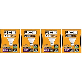 4 X JCB 5w = 50w LED GU10 100deg 6500k Daylight 370lm [Energy Class A+]