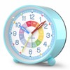 Alarm Clock, Children's Educational Clock, Metallic Painting, Analog, Backlight, For